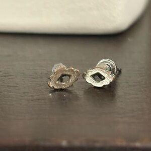 Silver Aztec Stud Earrings